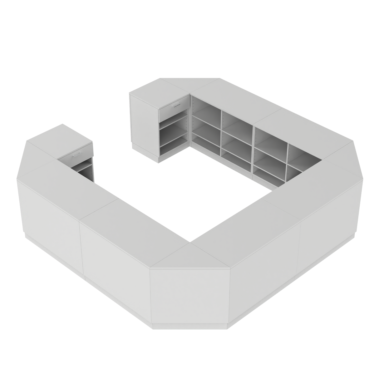 Salgsdisk O, Hvit/Hvit