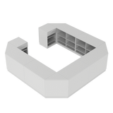 Salgsdisk O, Hvit/Hvit