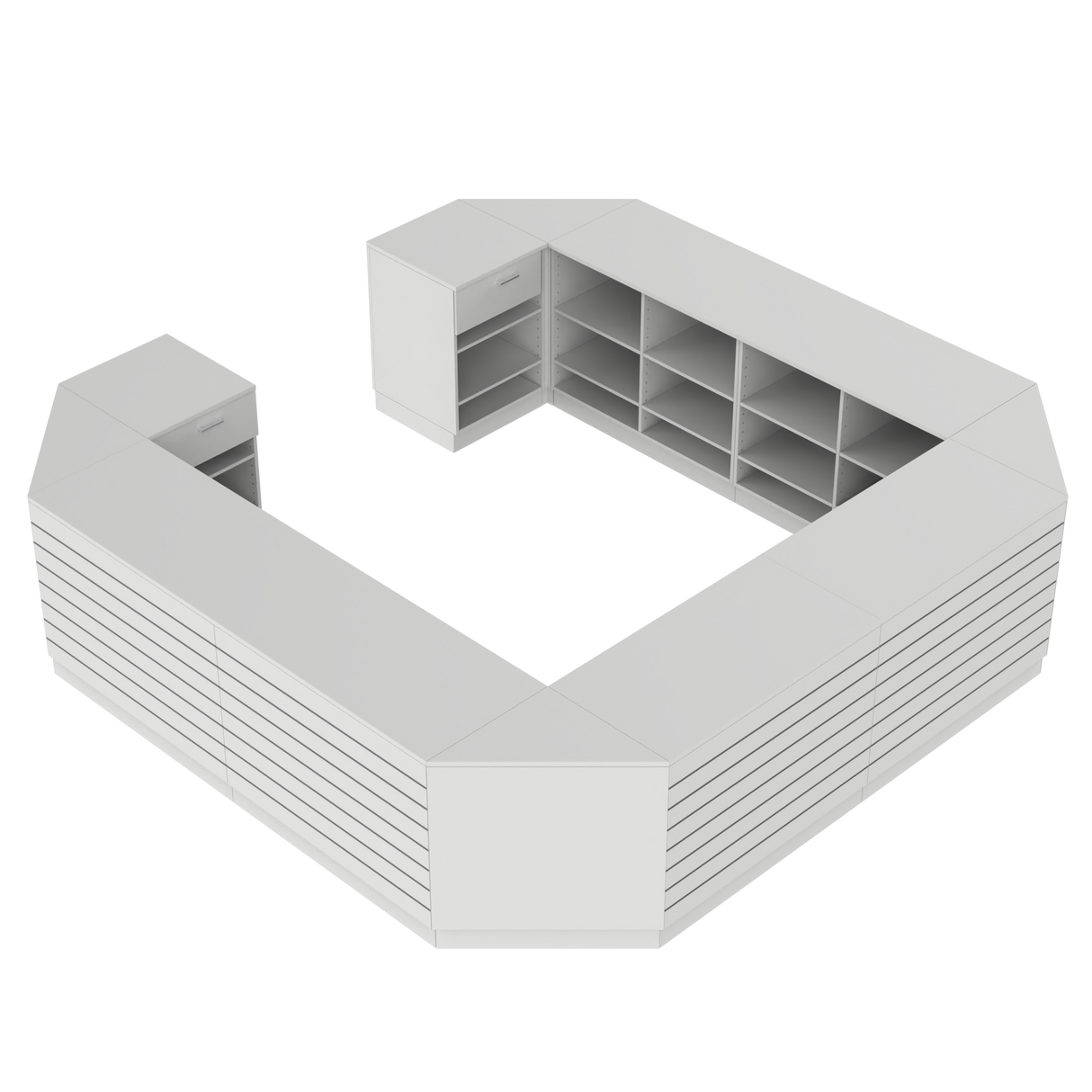 Salgsdisk O, Hvit/Hvit