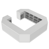 Salgsdisk O, Hvit/Hvit