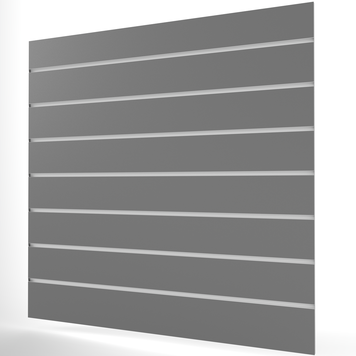 Grey Slatwall Panel (1200mm x 1200mm) 4ft x 4ft