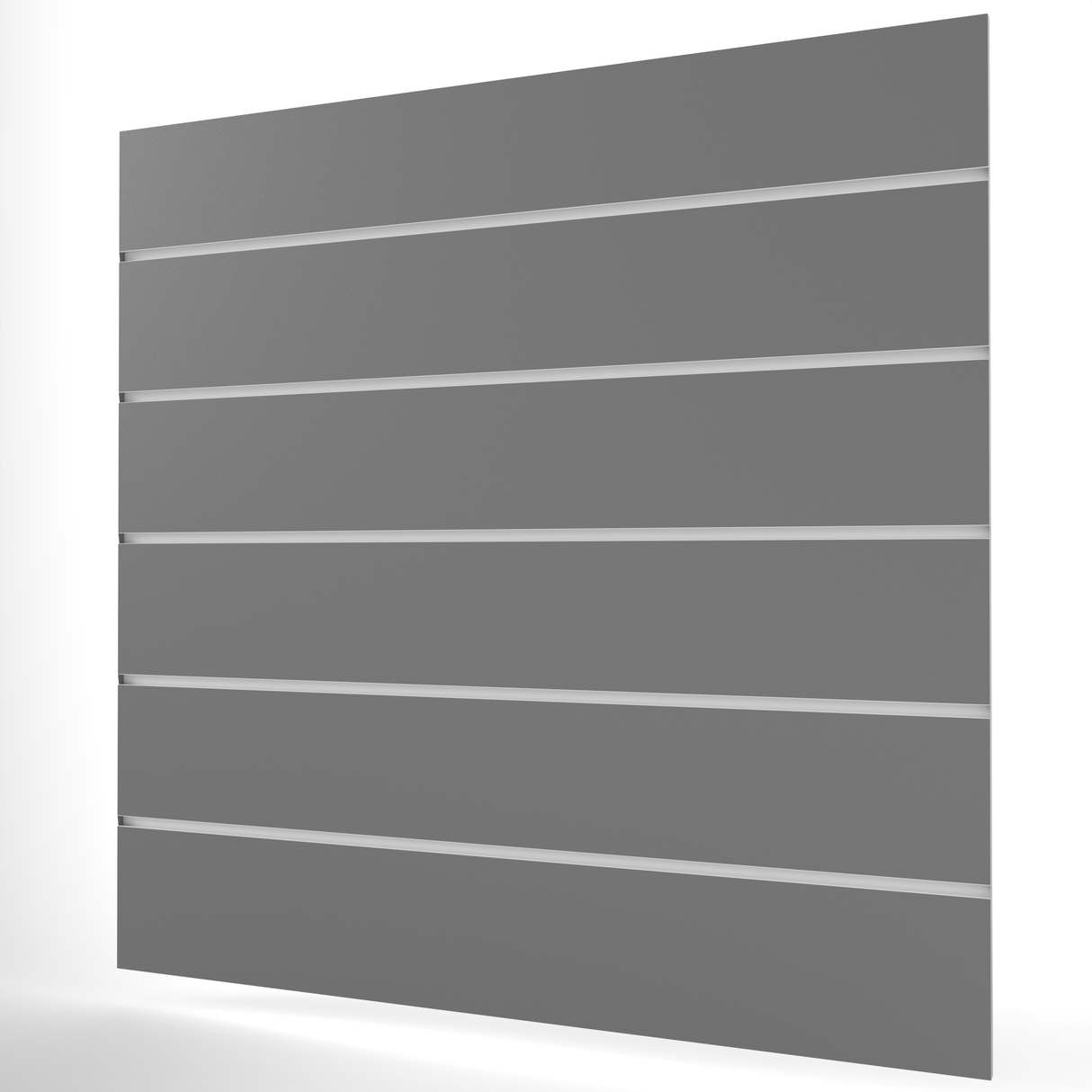 Grey Slatwall Panel (1200mm x 1200mm) 4ft x 4ft