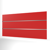 Red Slatwall Panel (1200mm x 600mm)