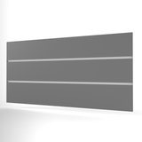 Grey Slatwall Panel (1200mm x 600mm)