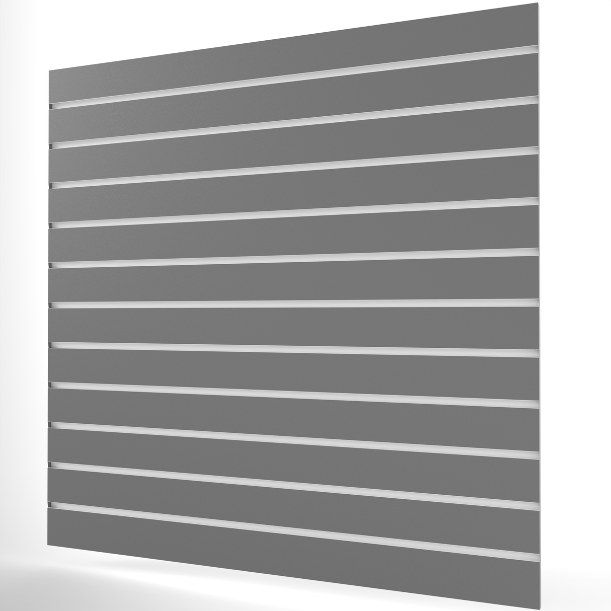 Grey Slatwall Panel (1200mm x 1200mm) 4ft x 4ft