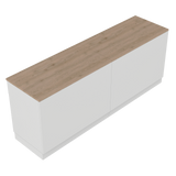 Comptoir de vente I, blanc/chêne