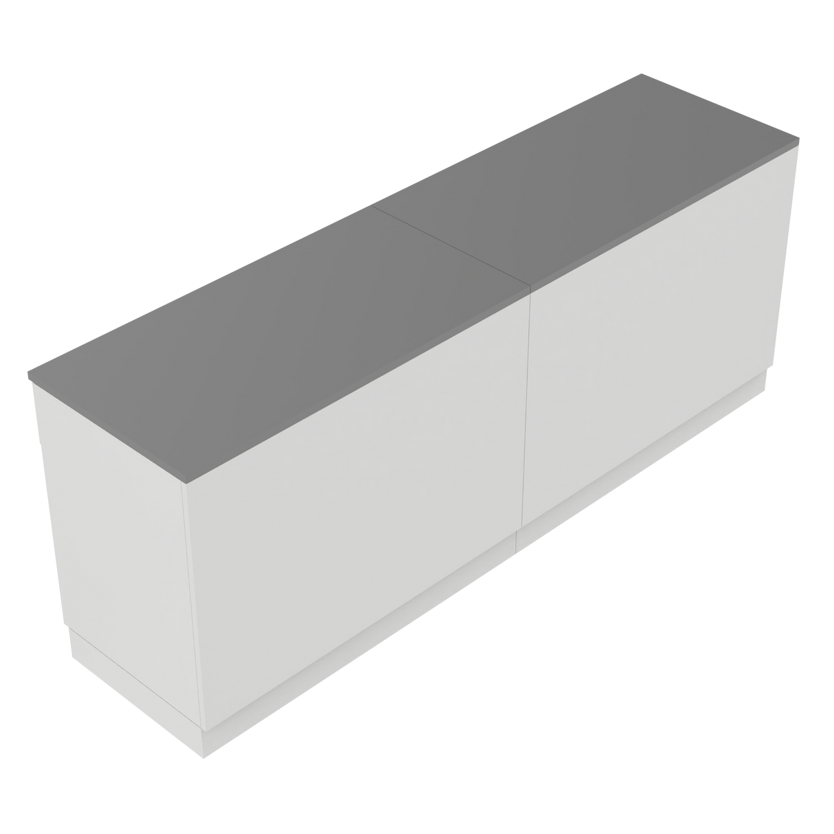 Comptoir de vente I, blanc/gris