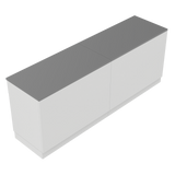 Comptoir de vente I, blanc/gris