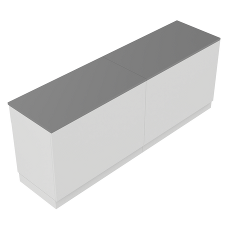 Comptoir de vente I, blanc/gris