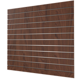 Pannello Slatwall in Noce (1200mm x 1200mm) 4ft x 4ft