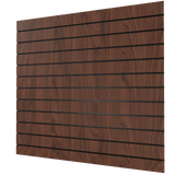 Pannello Slatwall in Noce (1200mm x 1200mm) 4ft x 4ft