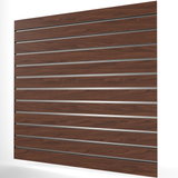 Walnut Slatwall Panel (1200mm x 1200mm) 4ft x 4ft