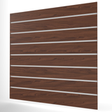 Walnut Slatwall Panel (1200mm x 1200mm) 4ft x 4ft