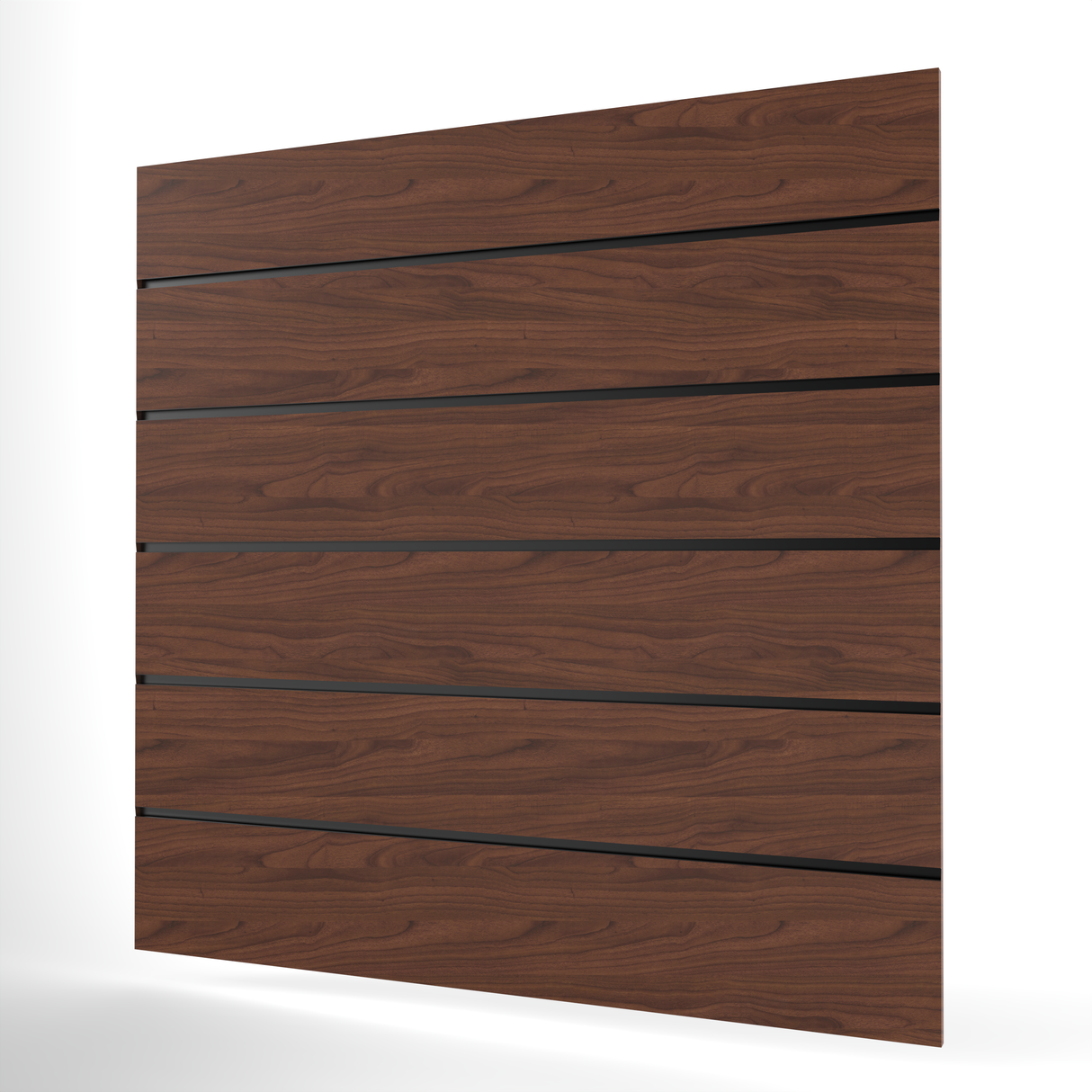 Walnut Slatwall Panel (1200mm x 1200mm) 4ft x 4ft
