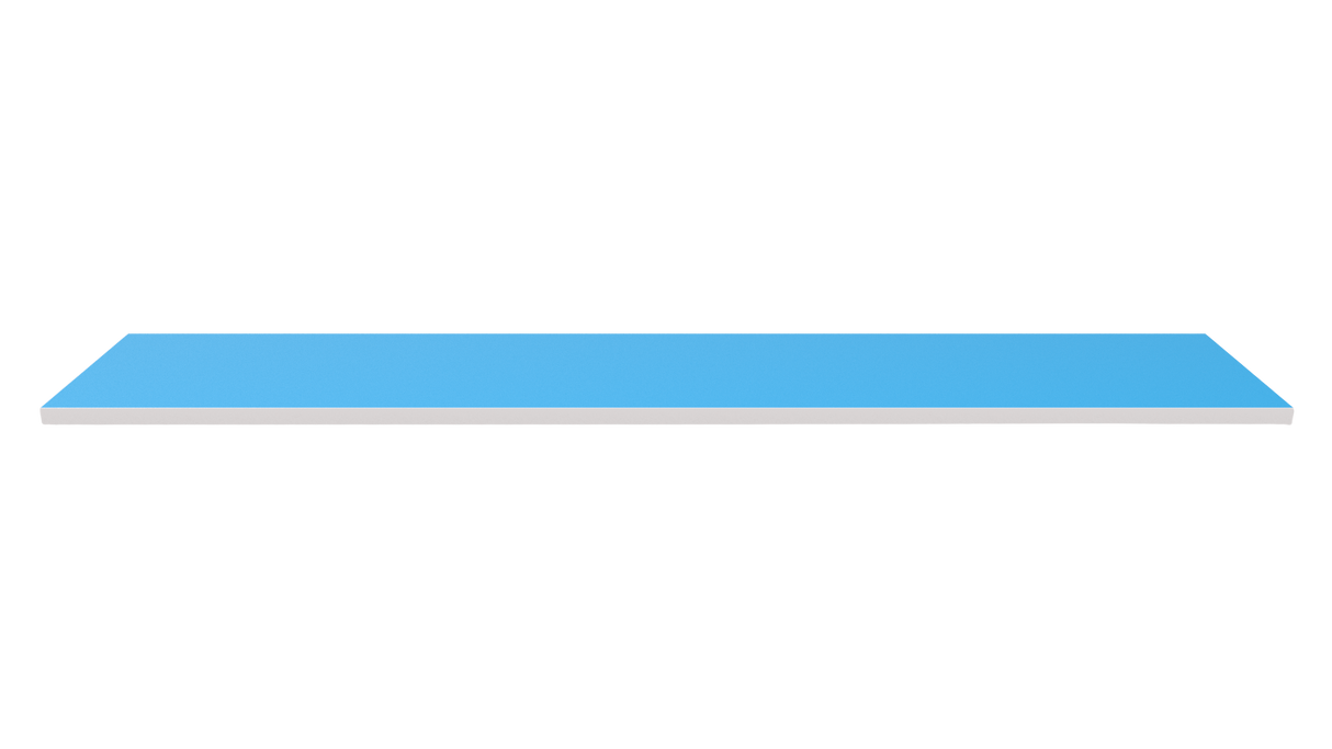 Fa polc 1200x300 világoskék