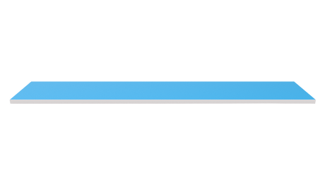 Dřevěná police 1200x300 světle modrá