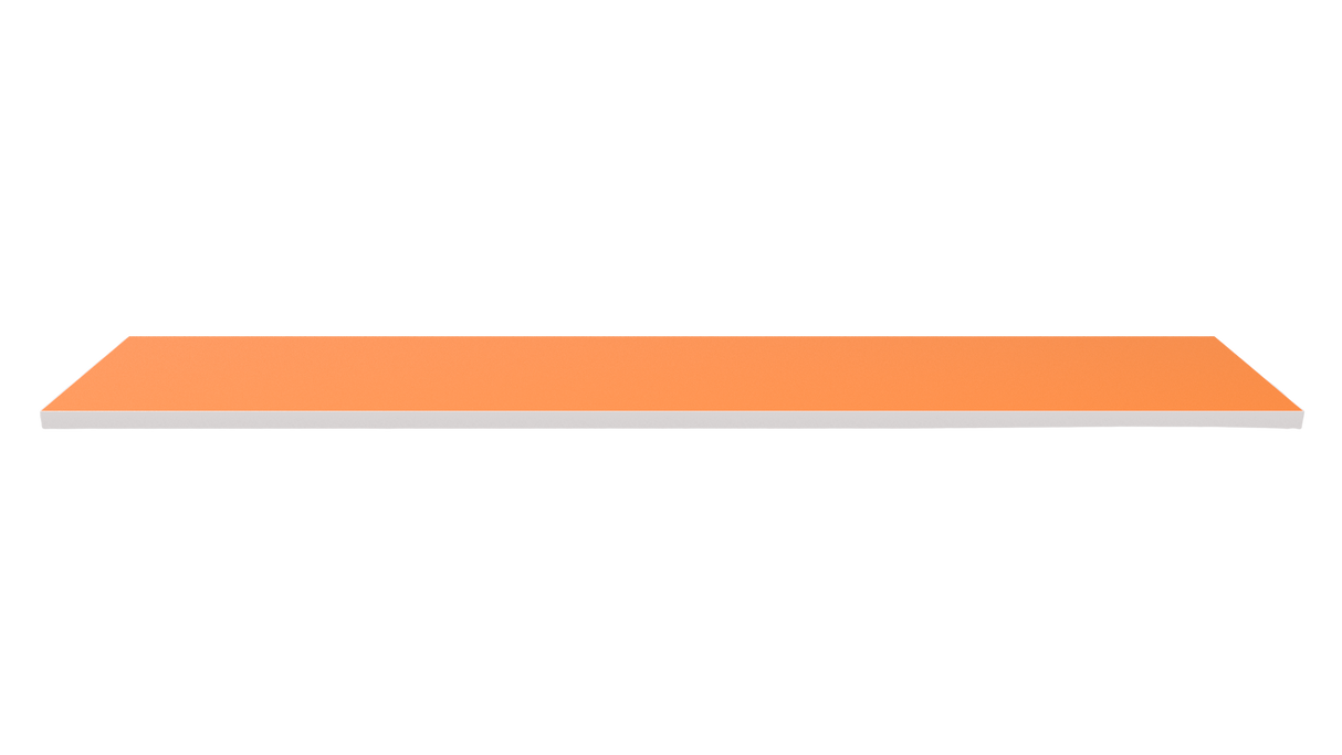 Wooden Shelf 1200x300 Orange