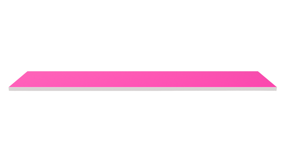 Dřevěná police 1200x300 magenta