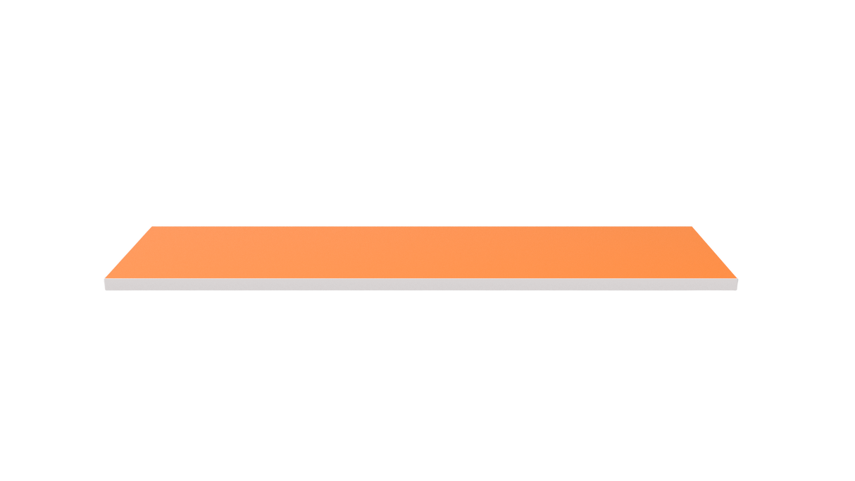 Wooden Shelf 900x300 Orange