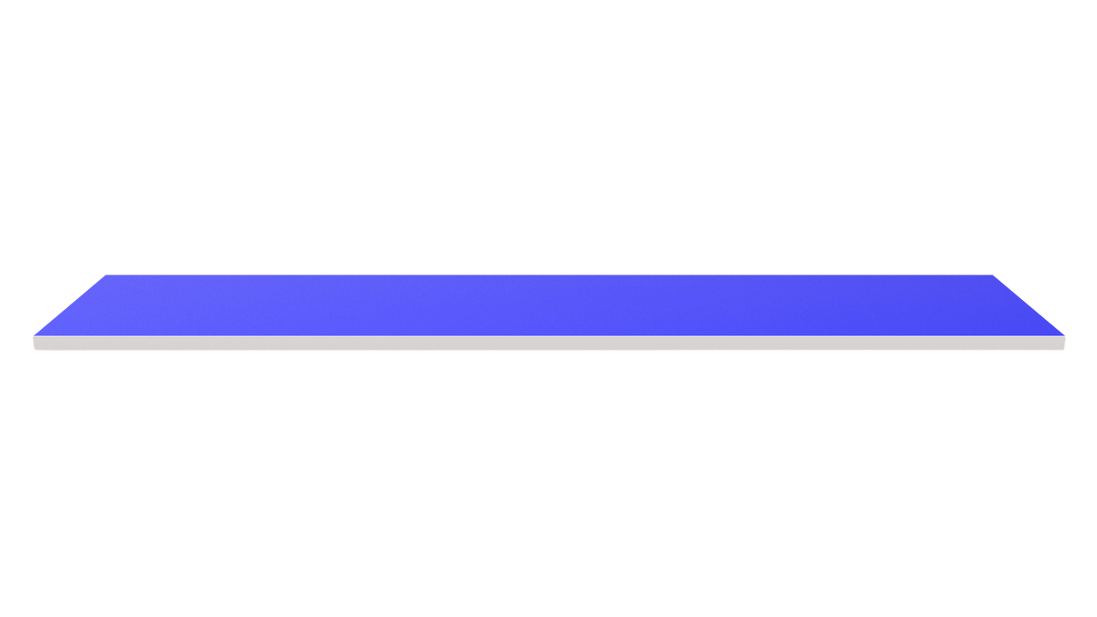 Wooden Shelf 1200x300 Blue