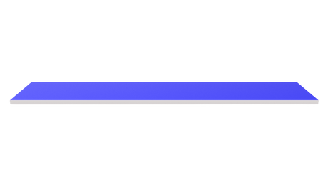 Dřevěná police 1200x300 modrá