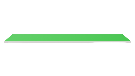 Dřevěná police 1200x300 zelená