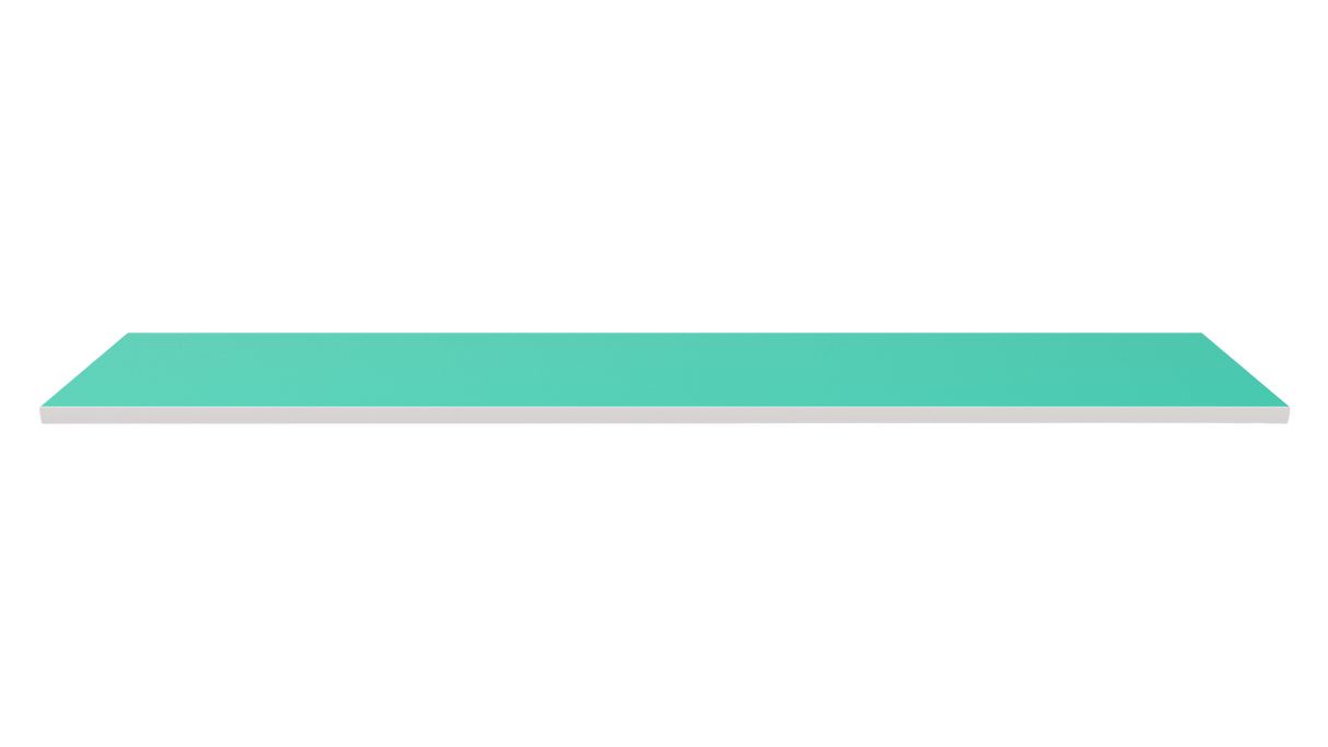 Wooden Shelf 1200x300 Teal
