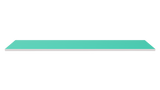 Wooden Shelf 1200x300 Teal
