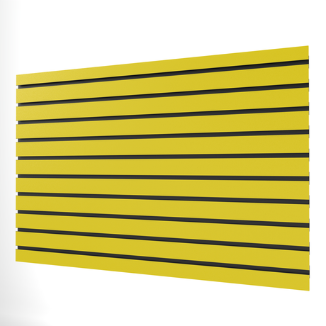 Panneau Slatwall Jaune (1200mm x 800mm)