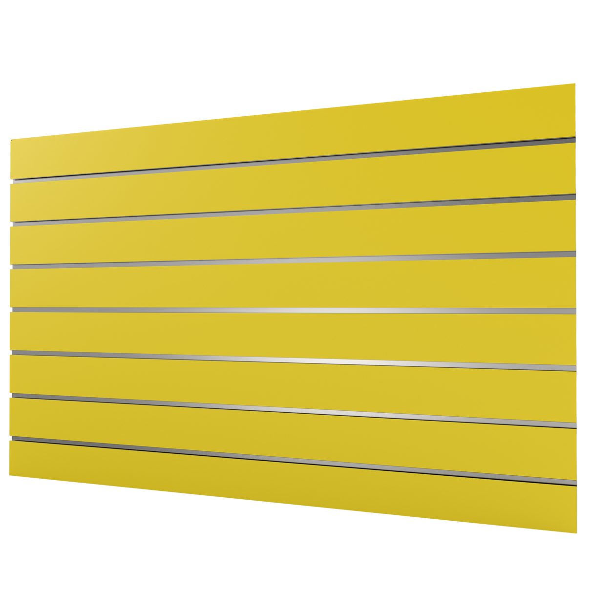 kollane Slatwall paneel (1200mm x 800mm)
