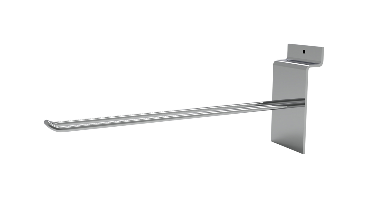 Euro Double Hooks -200mm-Chrome/ 100Pack