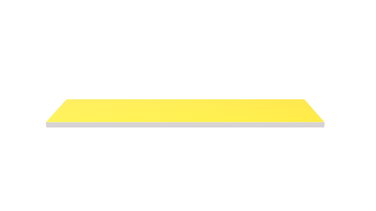 Wooden Shelf 900x300 Yellow
