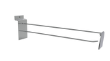 Single Hook & price holder for Slatwall panel-300mm-Chrome