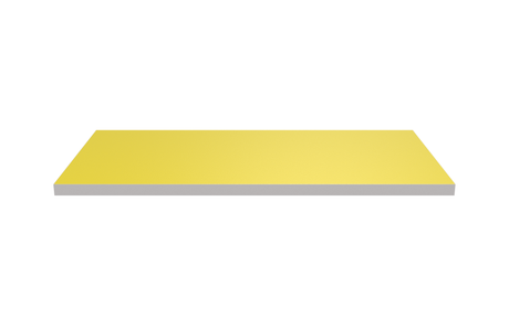 Wooden Shelf 600x300 Yellow