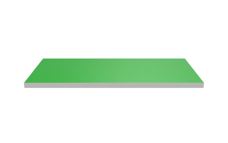 Wooden Shelf 600x300 Green