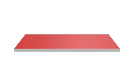 Wooden Shelf 600x300 Red