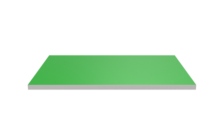 Wooden Shelf 600x400 Green