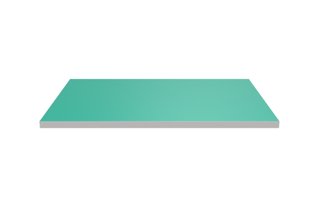 Wooden Shelf 600x400 Teal