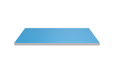 Wooden Shelf 600x400 Light Blue