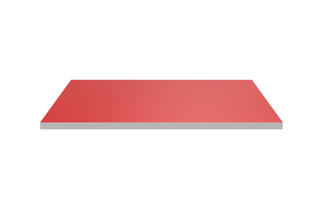 Wooden Shelf 600x400 Red