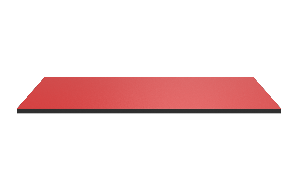 Wooden Shelf 900x400 Red
