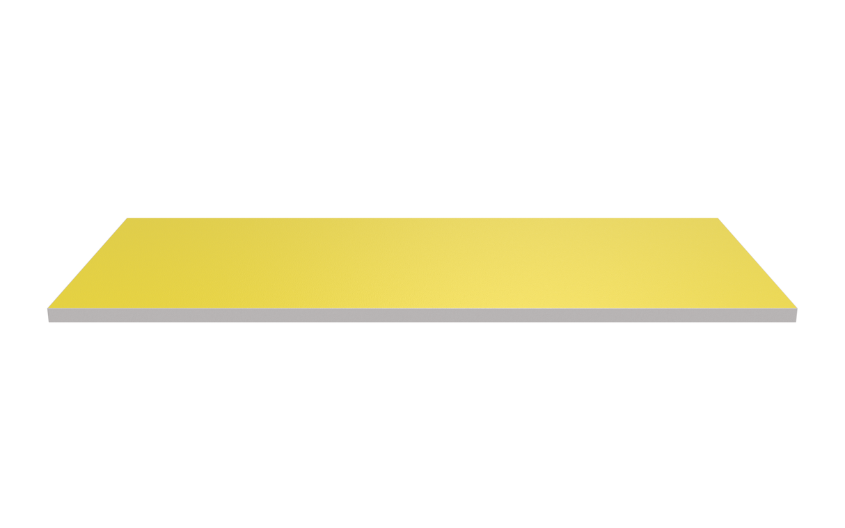 Wooden Shelf 900x400 Yellow