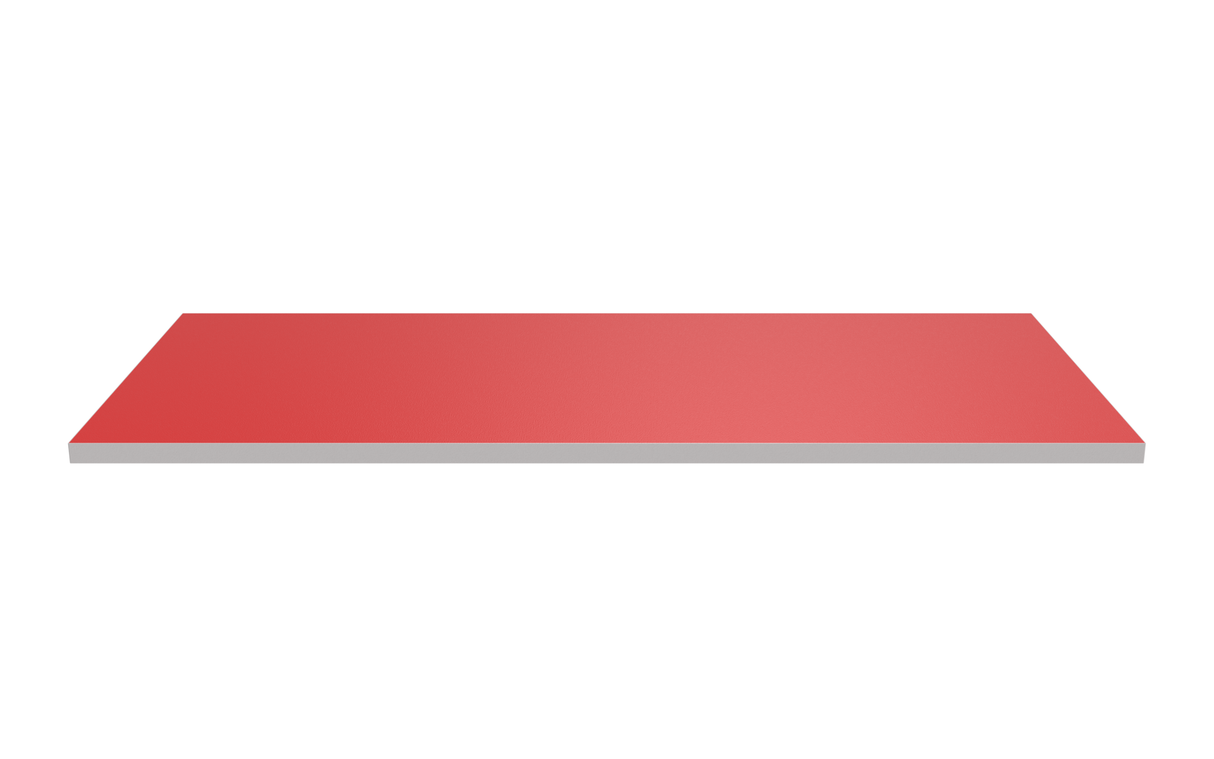 Wooden Shelf 900x400 Red