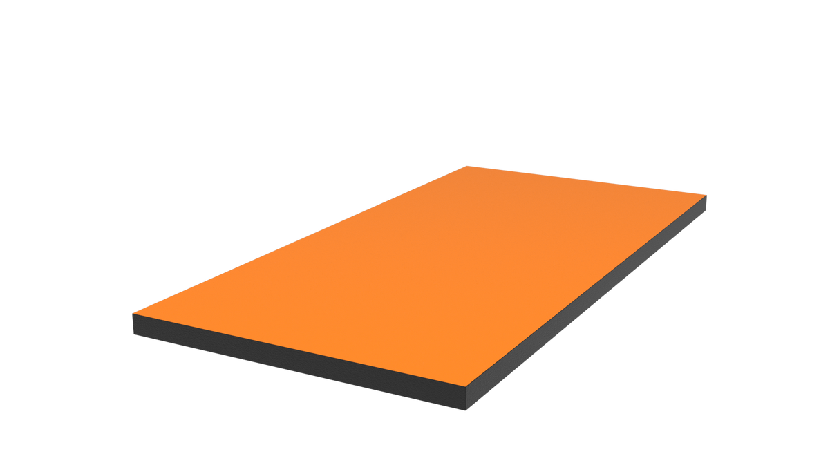 Dřevěná police 600x300 Oranžová