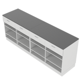 Comptoir de vente I, blanc/gris