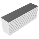 Comptoir de vente I, blanc/gris