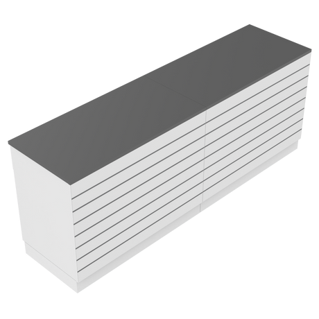 Comptoir de vente I, blanc/gris