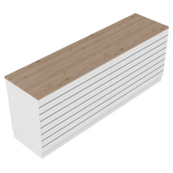 Comptoir de vente I, blanc/chêne