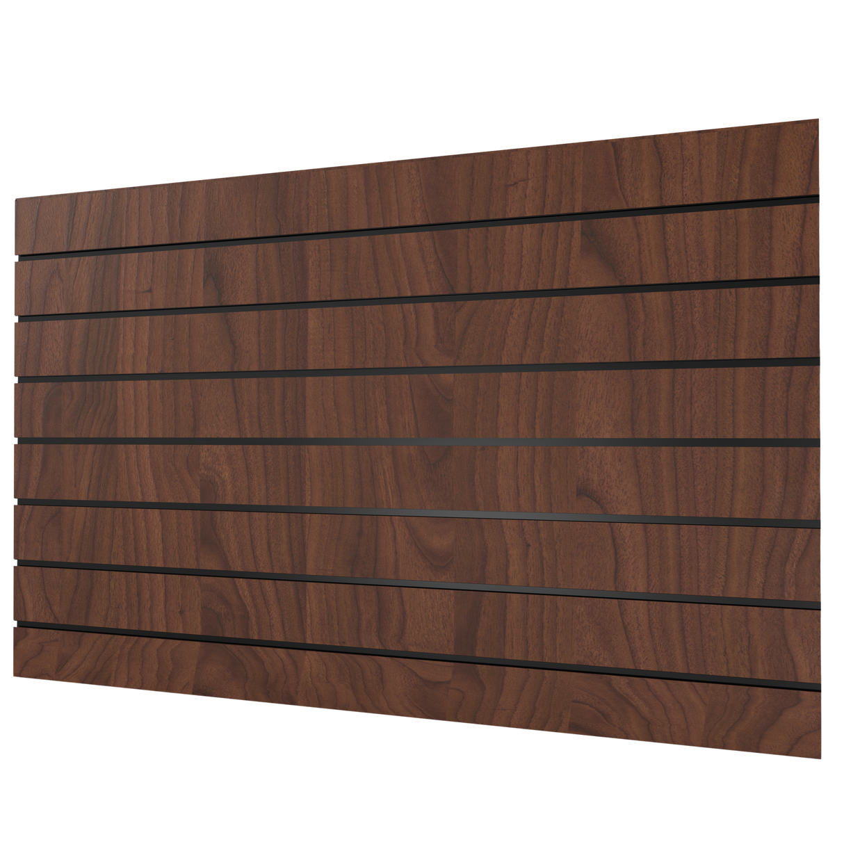 Pannello Slatwall in Noce (1200mm x 800mm)