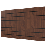 Pannello Slatwall in Noce (1200mm x 800mm)